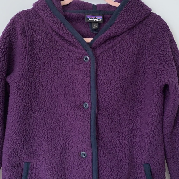 Patagonia button down sherpa fleece jacket - Picture 2 of 7